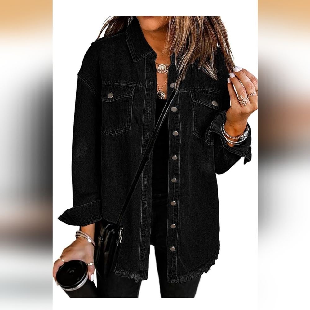 Women's Black Jean Jacket